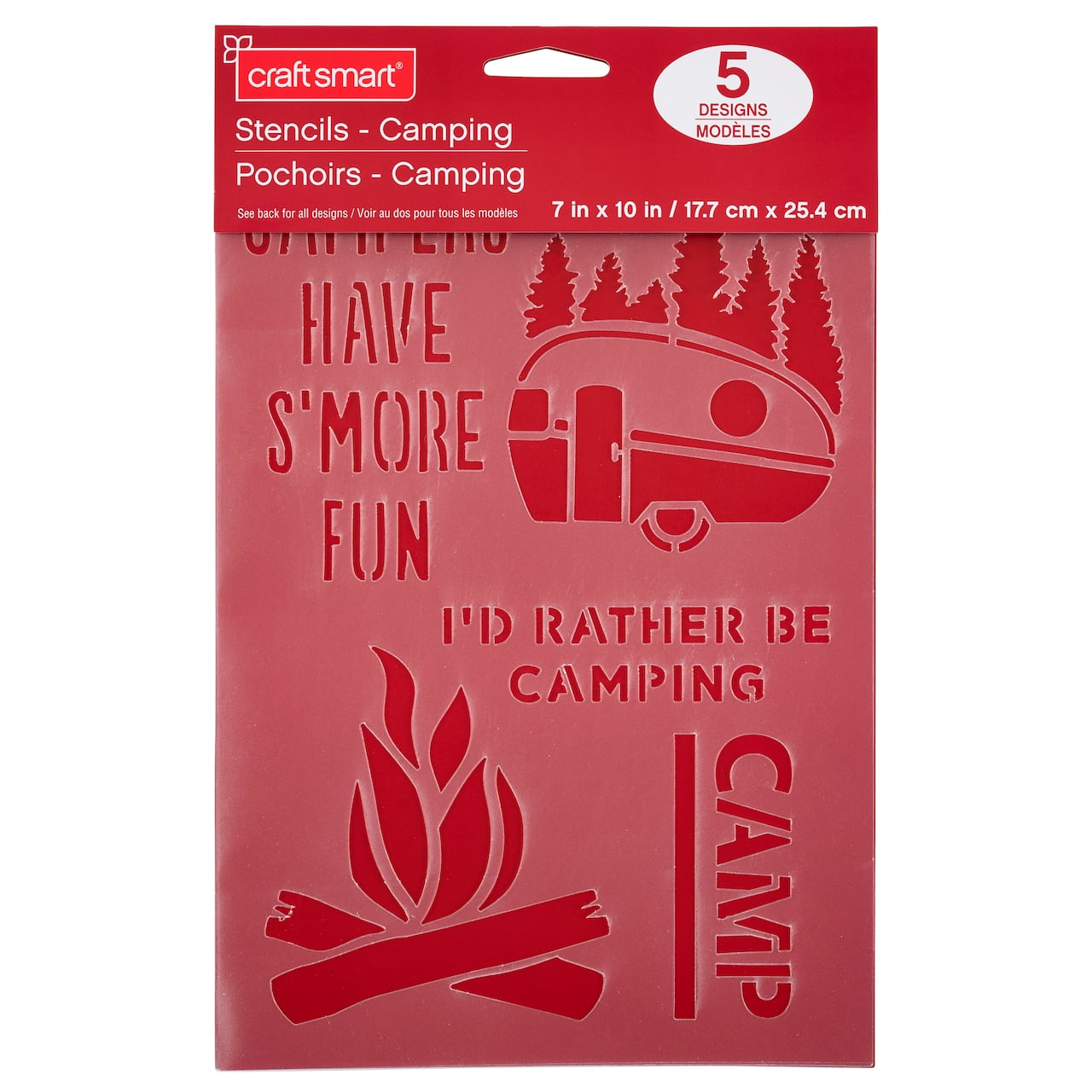 Camping Stencils by Craft Smart®, 7" x 10"